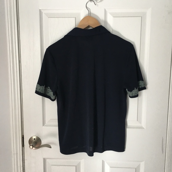 TOGETHER! Navy Button Down Country Shirt M 🐎 - Picture 3 of 6